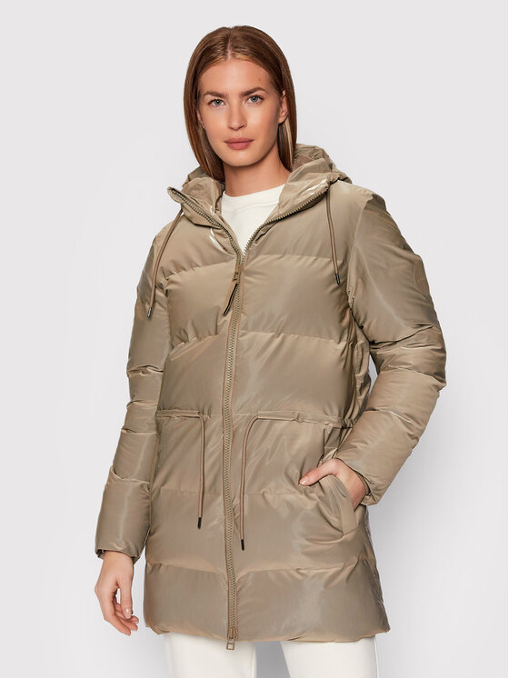 Rains Зимно яке Unisex 1537 Бежов Regular Fit за Унисекс цена