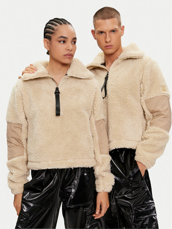 Rains Полар Unisex 18460 Бежов Regular Fit за Унисекс цена