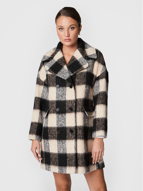 Red Valentino Вълнено палто 1R3CAF056HR Бежов Regular Fit за Жени цена