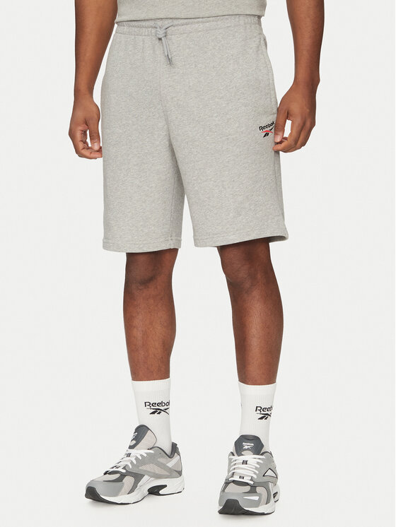 Reebok Спортни шорти 100221793 Сив Regular Fit за Мъже цена