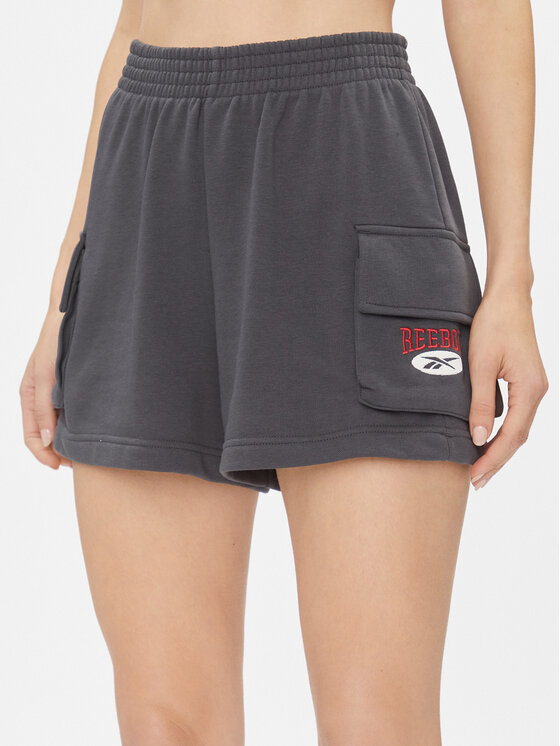 Reebok Спортни шорти Archive Essentials IL6289 Сив Regular Fit за Жени цена