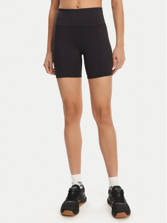 Reebok Спортни шорти High-Rise Bike Shorts 5 118672 Черен Slim Fit за Жени цена