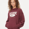 Reebok Суитшърт Classics Big Logo HZ8101 Червен Relaxed Fit за Жени цена