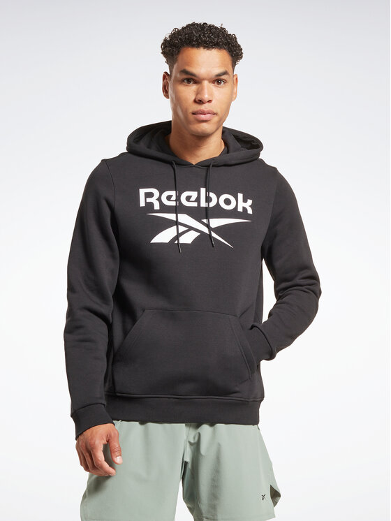 Reebok Суитшърт Identity Stacked Logo H54802 Черен Regular Fit за Мъже цена