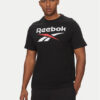 Reebok Тишърт 100216166 Черен Regular Fit цвят на ниска цена