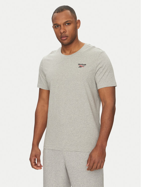Reebok Тишърт 100221743 Сив Regular Fit за Мъже цена