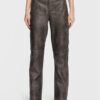 Remain Кожени панталони Lynn RM1819 Черен Regular Fit за Жени цена