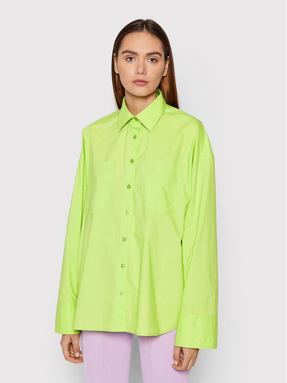 Remain Риза Nalia RM828 Зелен Oversize за Жени цена