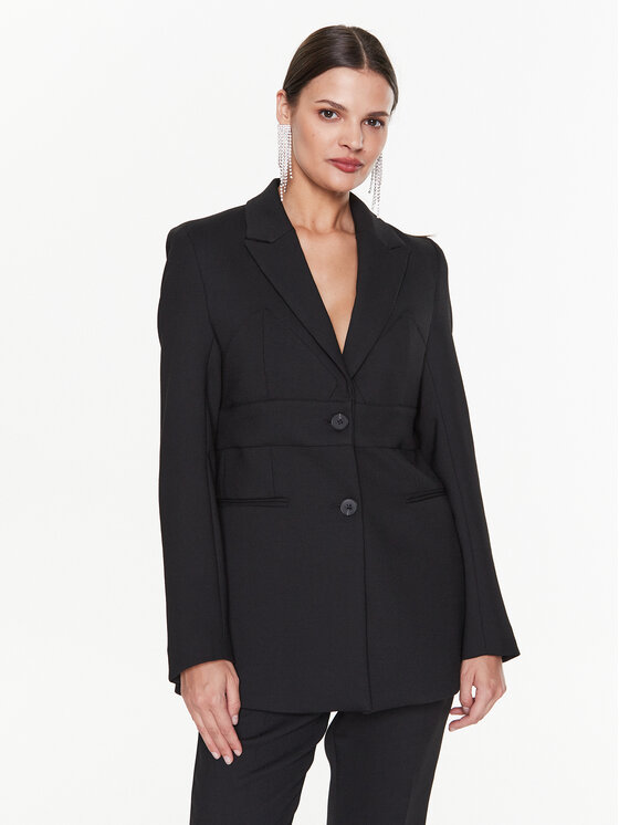 Remain Сако Heavy Suiting RM2124 Черен Slim Fit за Жени цена