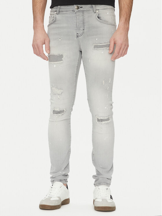 Richmond X Дънки UMP25286JE Сив Slim Fit за Мъже цена