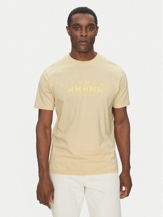Richmond X Тишърт UMP25004TS Бежов Regular Fit за Мъже цена