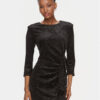 Rinascimento Коктейлна рокля CFC0116832003 Черен Slim Fit за Жени цена