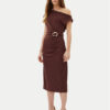 Rinascimento Коктейлна рокля CFC0123487003 Кафяв Regular Fit за Жени цена