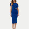 Rinascimento Коктейлна рокля CFC0123487003 Син Regular Fit за Жени цена