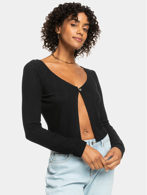 Roxy Кардиган Mystical Sky Kttp ERJKT04046 Сив Slim Fit за Жени цена