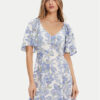Roxy Лятна рокля Mercado Mini Crepe ERJWD03868 Бял Regular Fit за Жени цена