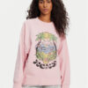 Roxy Суитшърт ERJFT04997 Розов Relaxed Fit за Жени цена