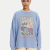 Roxy Суитшърт ERJKT04276 Син Relaxed Fit за Жени цена