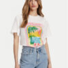Roxy Тишърт ERJZT05899 Бял Relaxed Fit за Жени цена