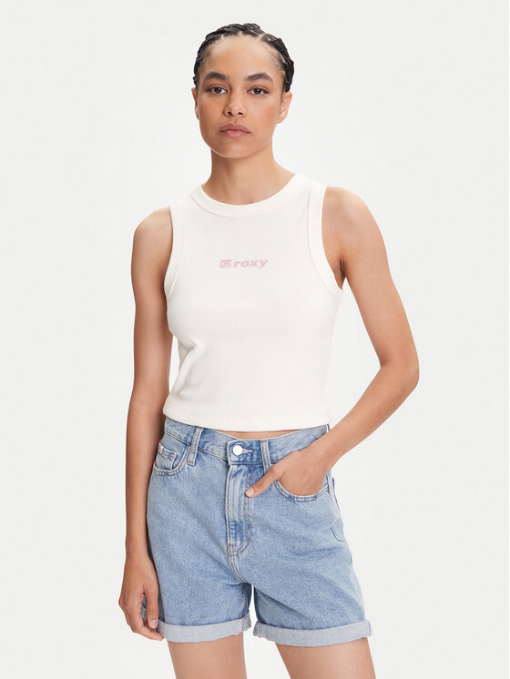 Roxy топ Iconic Days ERJKT04261 Екрю Regular Fit за Жени цена