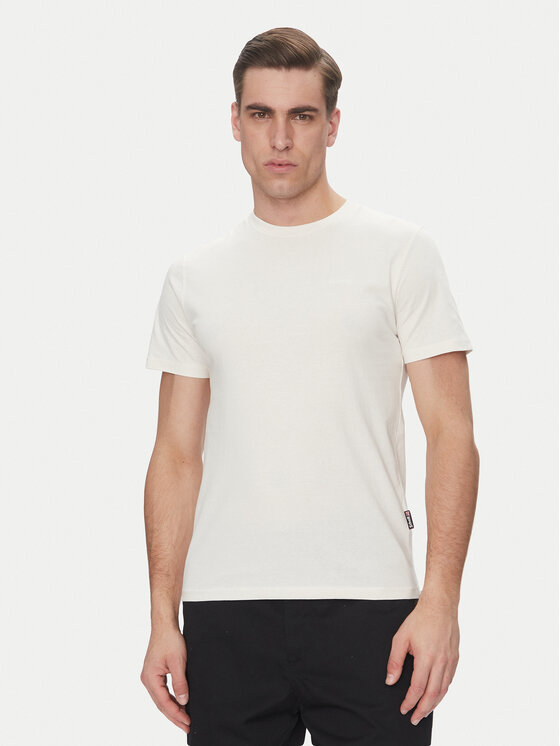 SCHOTT N.Y.C. Тишърт Tsstuarts Бял Standard Fit за Мъже цена