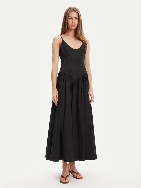 STAUD Лятна рокля Dena R24S2109PO Черен Slim Fit за Жени цена