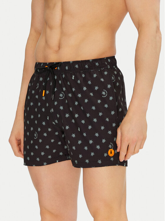Save The Duck Плувни шорти DW1222M SIPO20 Черен Regular Fit за Мъже цена