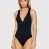 Seafolly Бански костюм Cross Back 10950-942 Черен за Жени цена