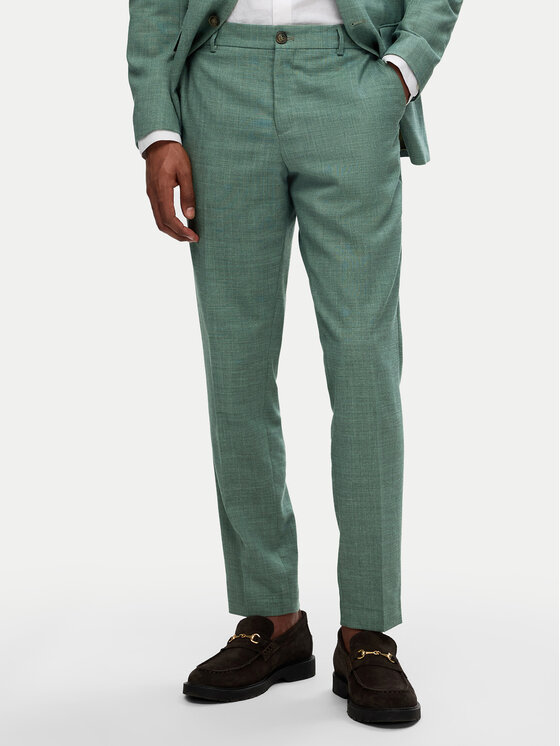 Selected Homme Панталон от костюм 16087871 Зелен Slim Fit за Мъже цена