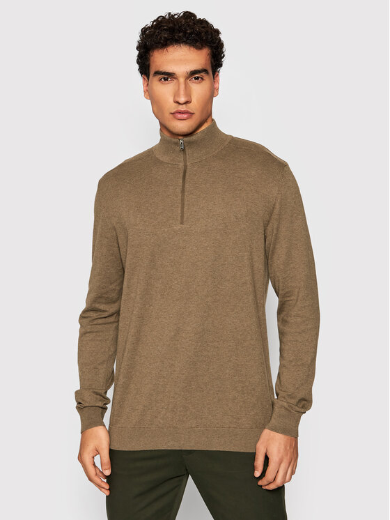 Selected Homme Пуловер Berg 16074687 Кафяв Regular Fit за Мъже цена