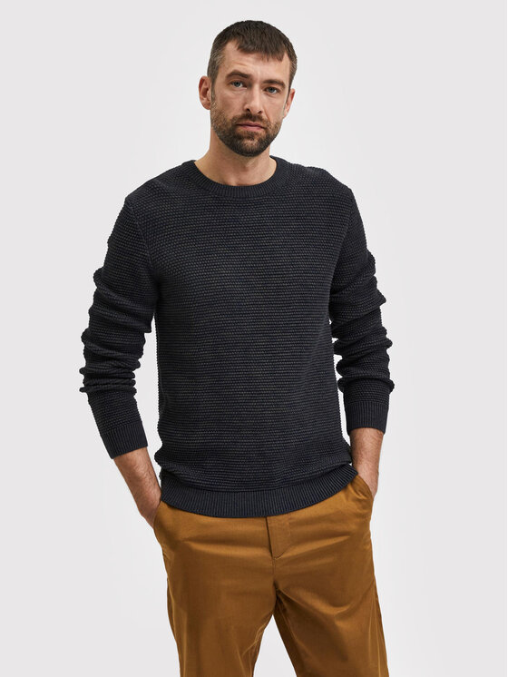 Selected Homme Пуловер Vince 16059390 Сив Regular Fit за Мъже цена