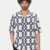 Selected Homme Риза 16088360 Тъмносин Relaxed Fit за Мъже цена