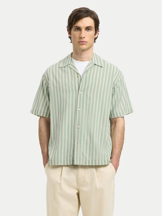 Selected Homme Риза 16091381 Зелен Relaxed Fit за Мъже цена