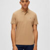 Selected Homme Тениска с яка и копчета 16087839 Бежов Regular Fit за Мъже цена