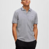 Selected Homme Тениска с яка и копчета 16087840 Сив Regular Fit за Мъже цена