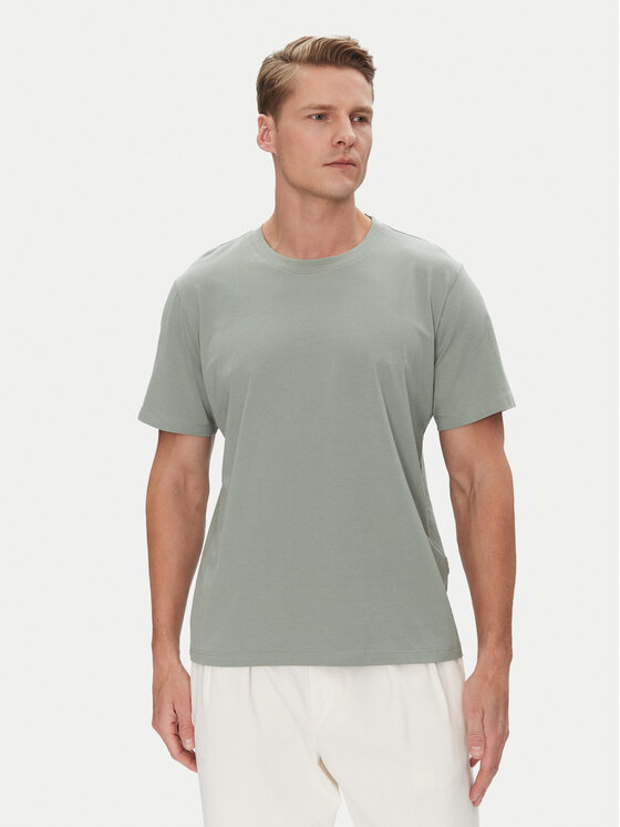 Selected Homme Тишърт Aspen 16087842 Зелен Regular Fit за Мъже цена