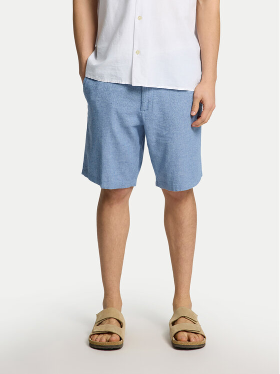 Selected Homme Шорти от плат Brody 16087638 Син Regular Fit за Мъже цена