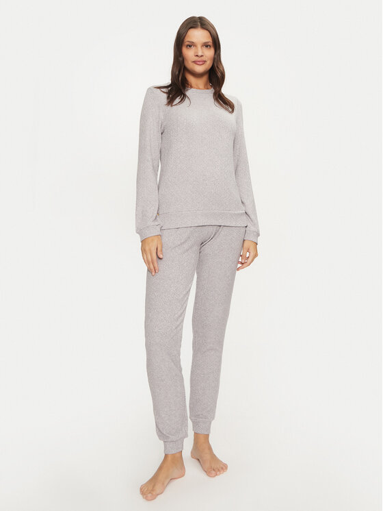 Selmark Пижама P8673 Сив Regular Fit за Жени цена
