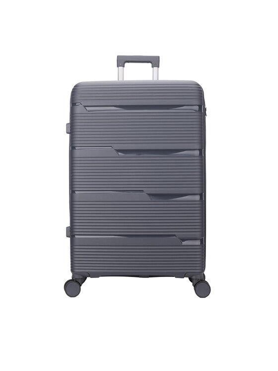 Semi Line Голям куфар T5898-3 Сив за Унисекс цена