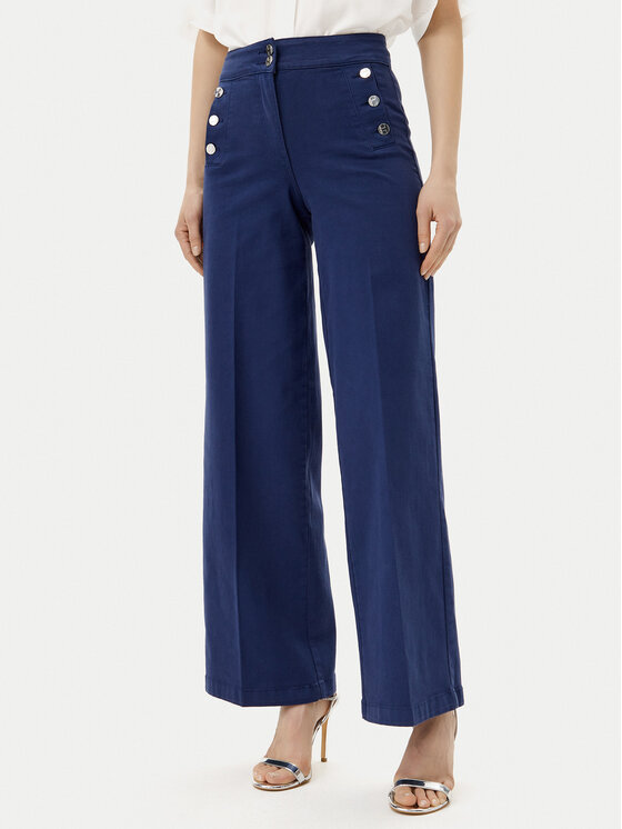 Silvian Heach Дънки Serrano GPP25086JE Син Wide Leg за Жени цена