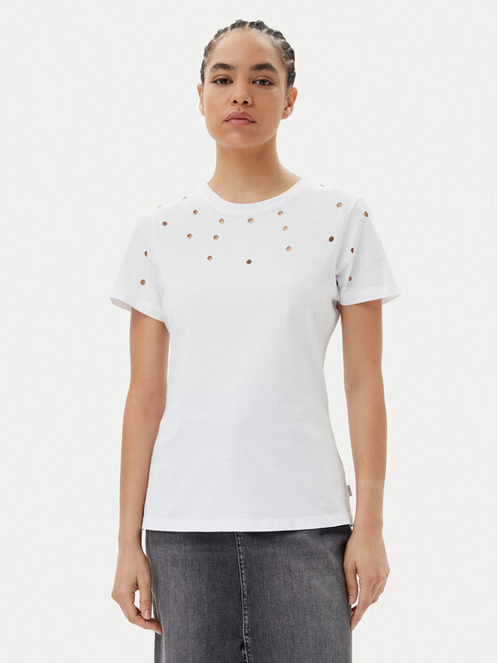 Silvian Heach Тишърт GPP25070TS Бял Regular Fit за Жени цена