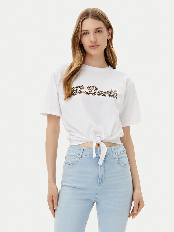 Silvian Heach Тишърт Knippi GPP25190TS Бял Regular Fit за Жени цена