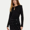Sisley Блуза 5Y0XLQ080 Черен Slim Fit за Жени цена