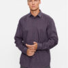 Sisley Риза 5PFRSQ02D Виолетов Regular Fit за Мъже цена