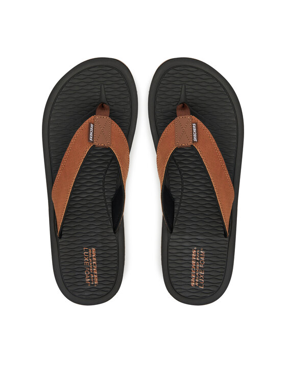 Skechers Джапанки Tantric-Copano 205097/BRN Кафяв за Мъже цена