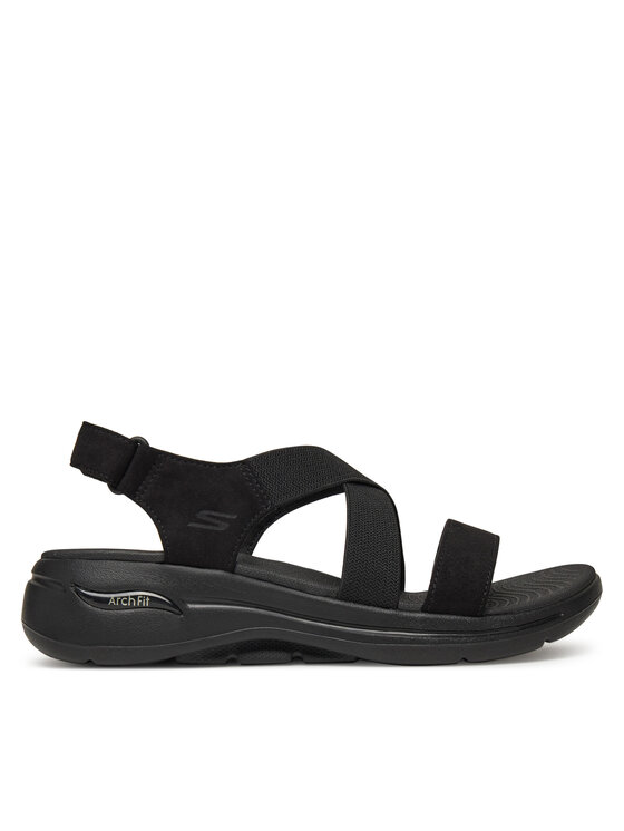 Skechers Сандали Go Walk Arch Fit Sandal-Treasured 140257/BBK Черен за Жени цена