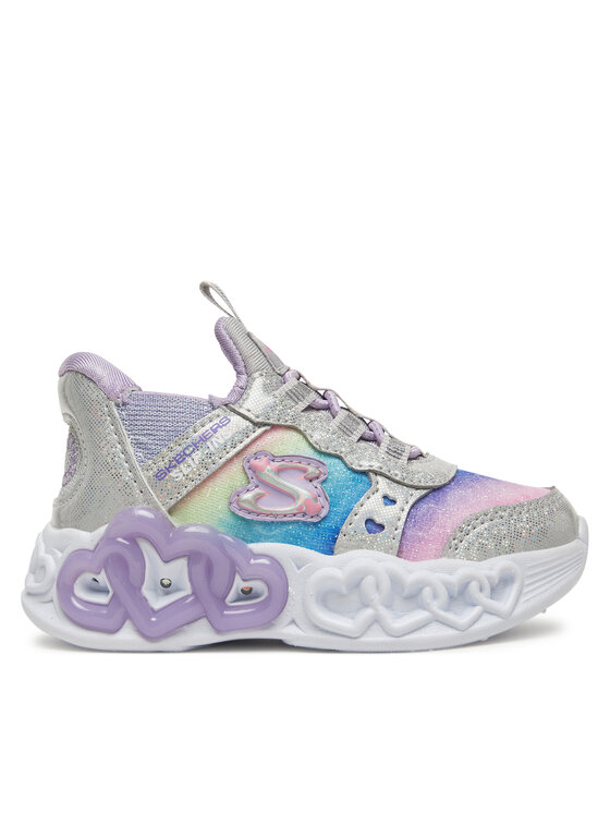 Skechers Сникърси Infinite Heart Lights-Eternal Shimmer 303755N/SMLT Сребрист за Момичета цена