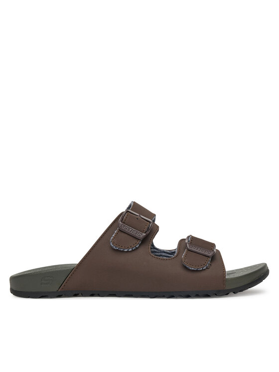 Skechers Чехли Pelem-Rolento 66042/CHOC Кафяв за Мъже цена