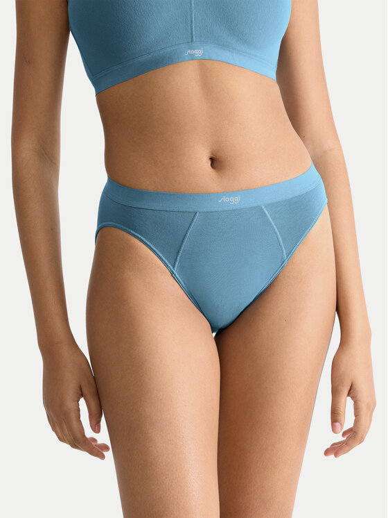 Sloggi Класически дамски бикини Ever Ease 10219658 Син за Жени цена