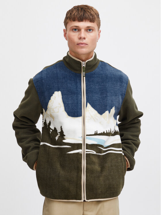 Solid Полар 21108084 Зелен Regular Fit за Мъже цена